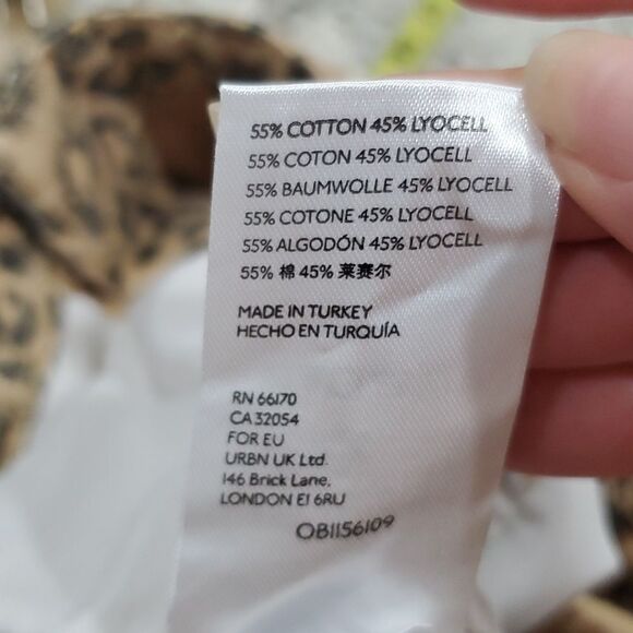 Free people we the free leopard print raw hem high waist short size 26 - Picture 8 of 8